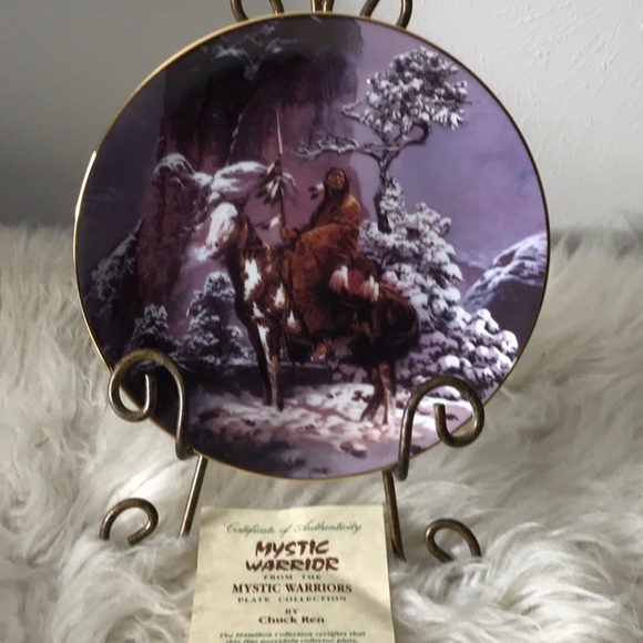 NEW 1992 The Hamilton Collection Mystic Warrior Collector's plate COA numbered - Picture 7 of 7